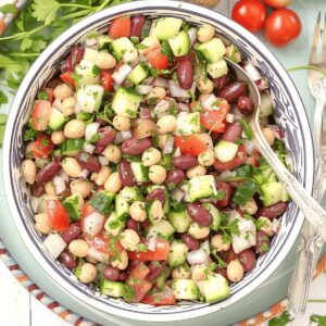 Zesty Mediterranean Bean Salad Recipe