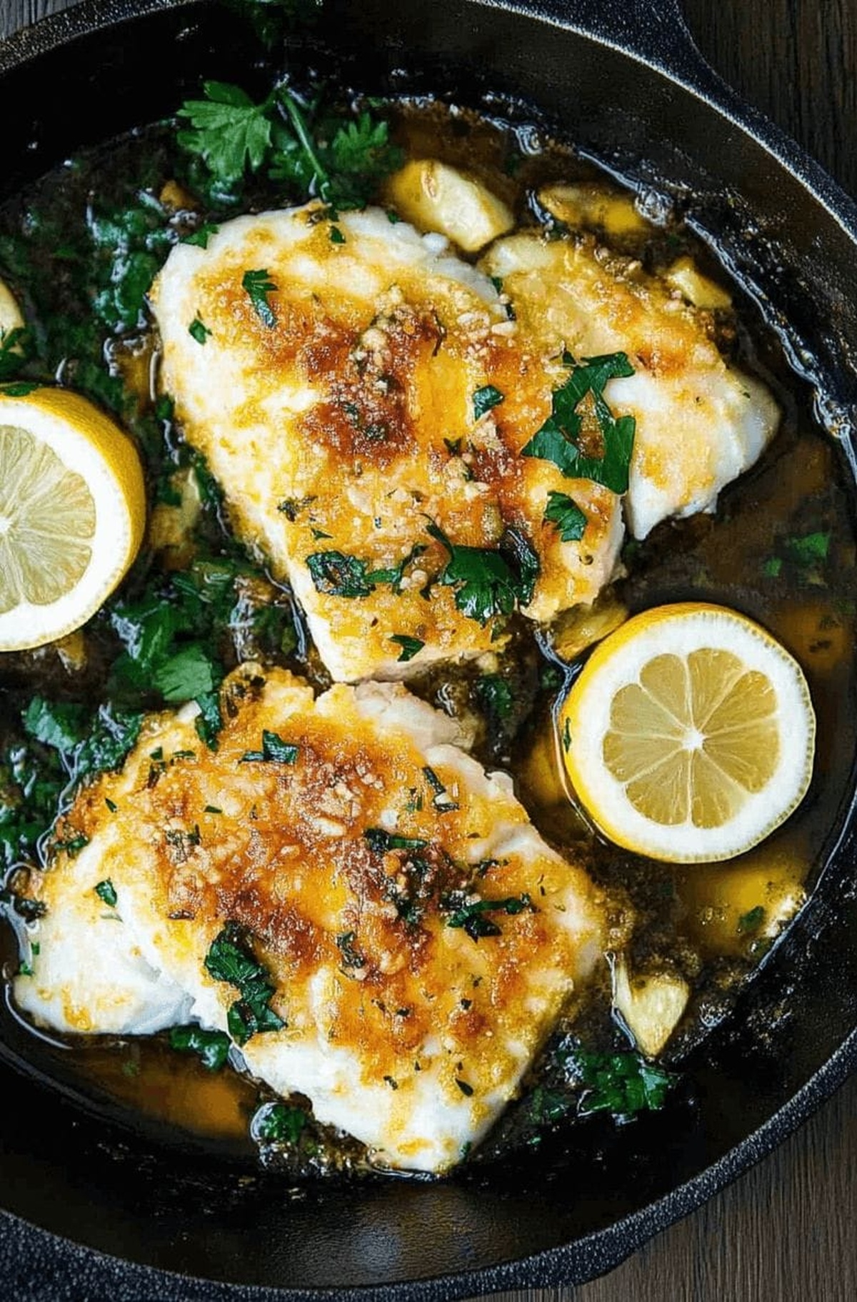 Succulent Cod with Lemon and Garlic Recipe