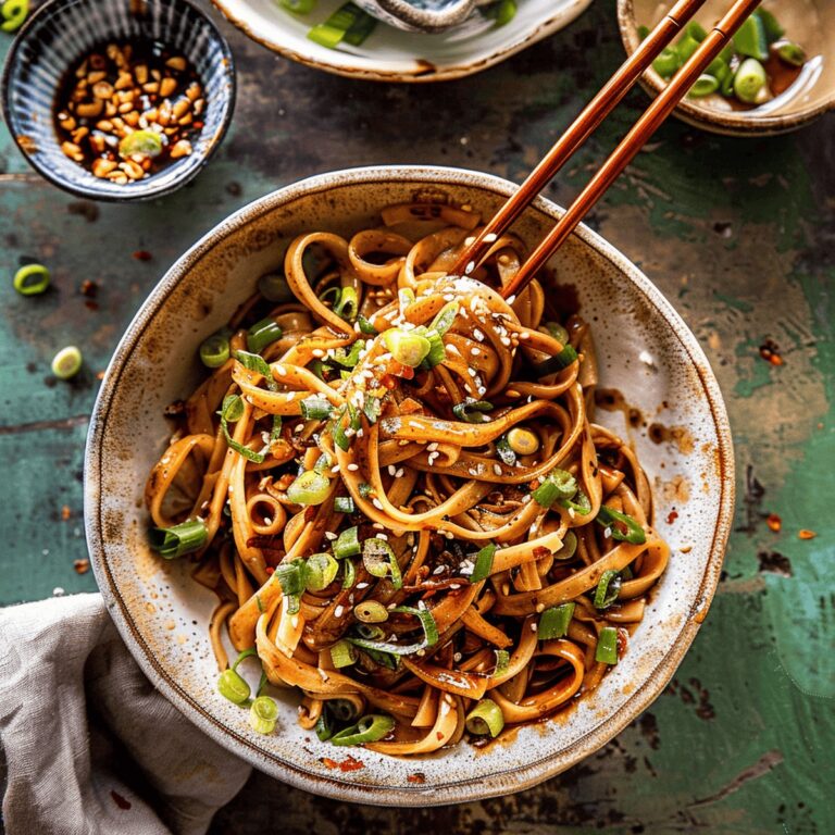 Fiery Garlic Chili Oil Noodles Recipe