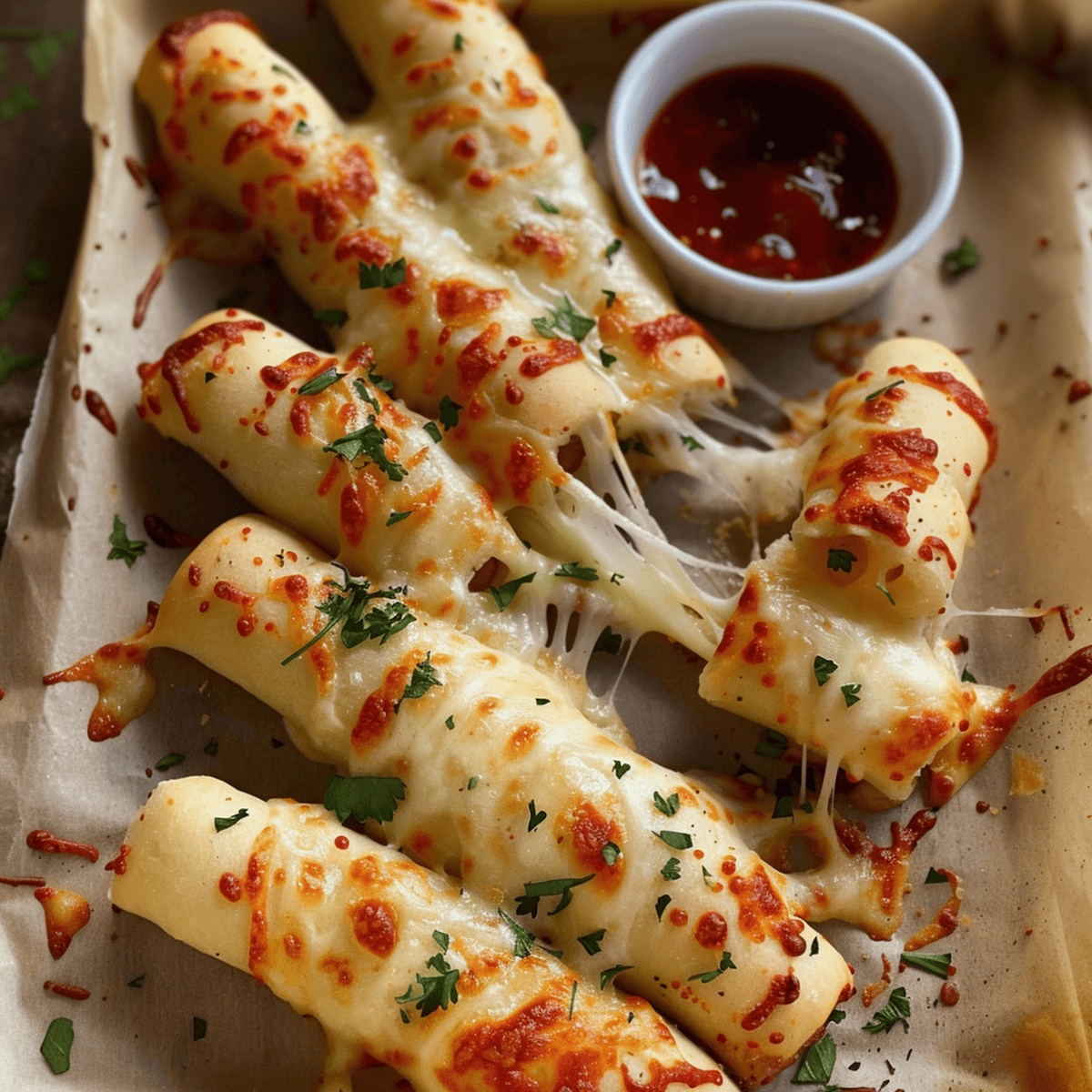 Cheese-Stuffed Breadsticks Recipe