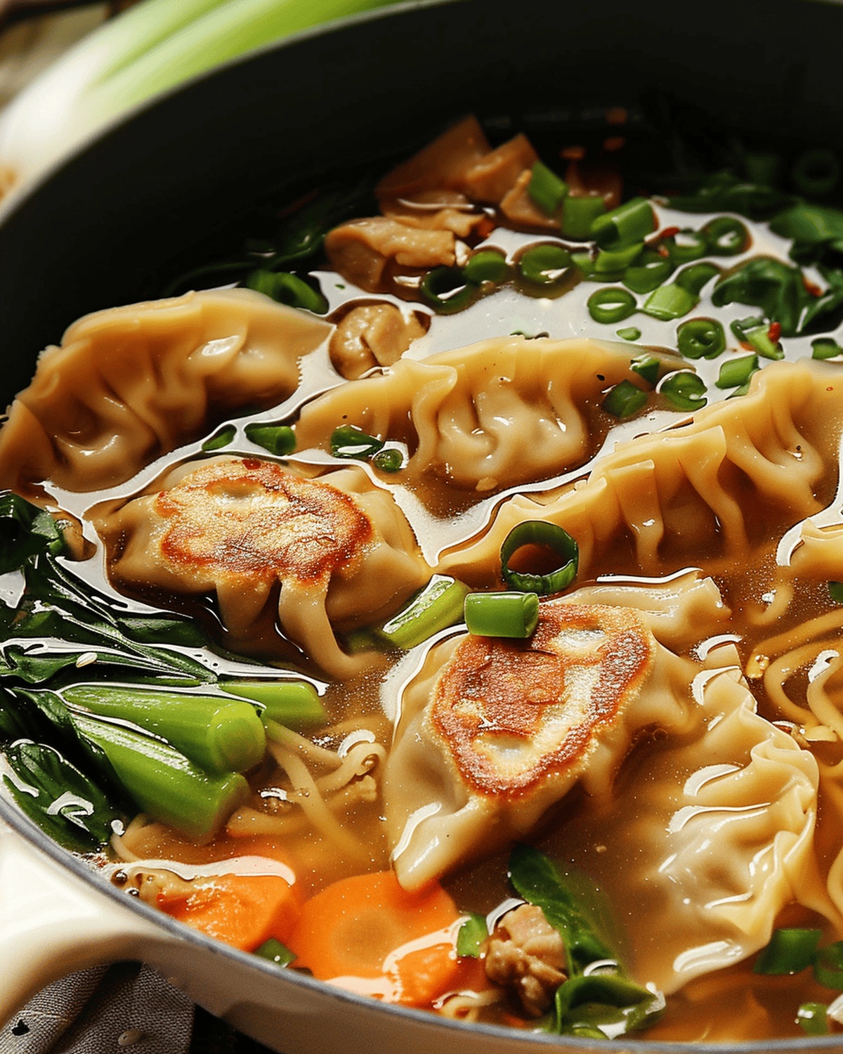 Hearty Potsticker Noodle Soup Recipe