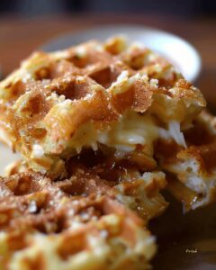 Crispy Waffle Iron Fried Cheese Recipe
