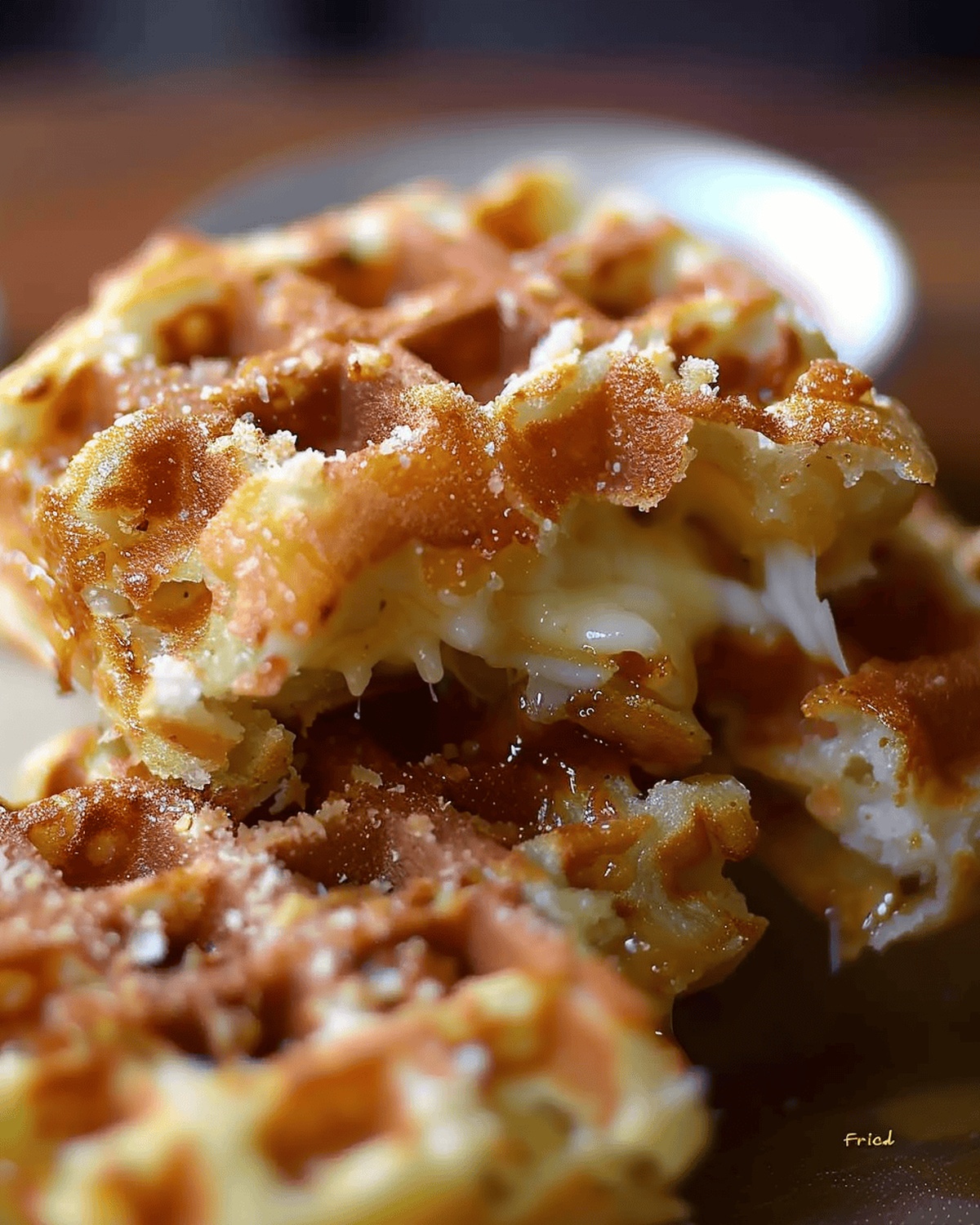 Crispy Waffle Iron Fried Cheese Recipe