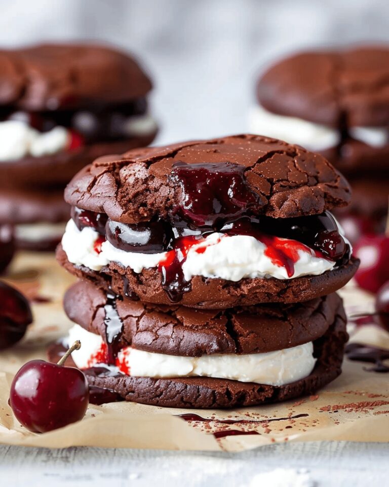 Black Forest Flourless Brownie Cookies Recipe
