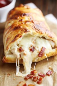 Crispy Chicken Bacon Ranch Stromboli Recipe
