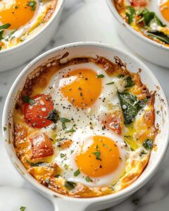 Creamy Baked Feta Eggs Recipe
