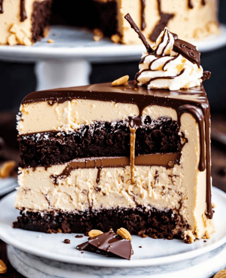 Chocolate Peanut Butter Cheesecake cake Recipe