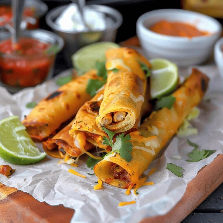 Crispy Chicken and Pepper Jack Cheese Taquitos Recipe