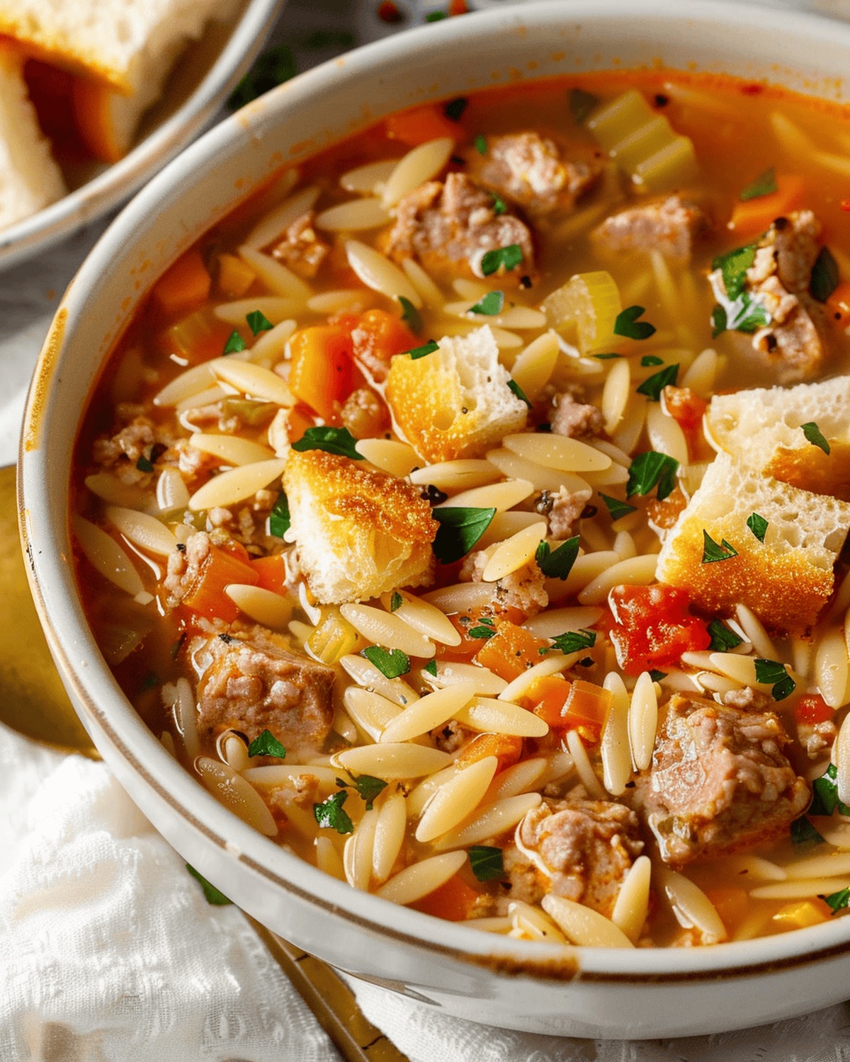 Hearty Italian Sausage Orzo Recipe