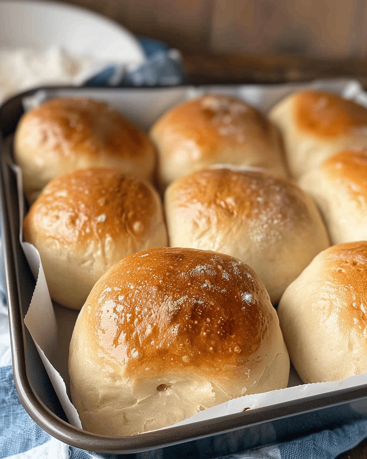 Fluffy Sourdough Dinner Buns Recipe