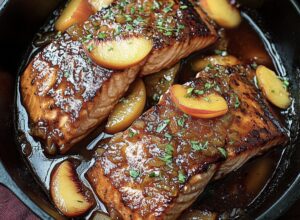 Succulent Bourbon Peach Salmon Recipe