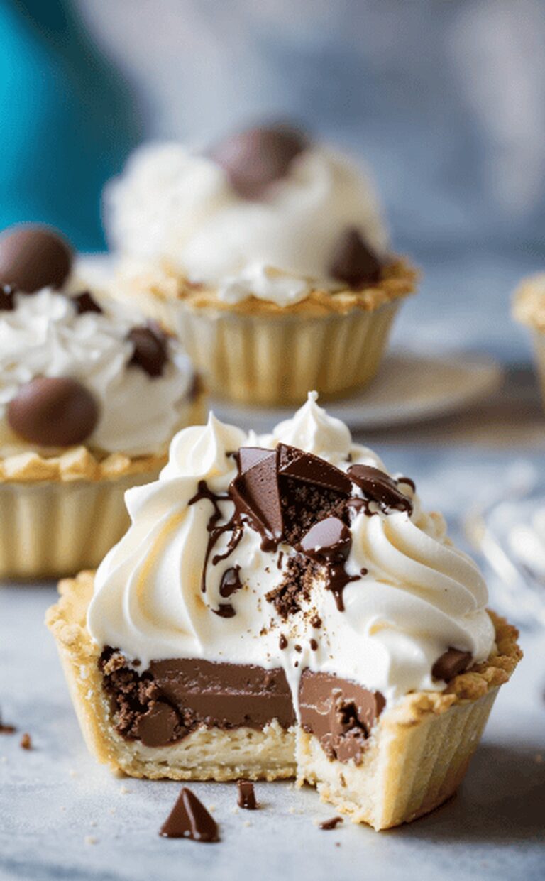 Delicate Mini French Silk Pies Recipe