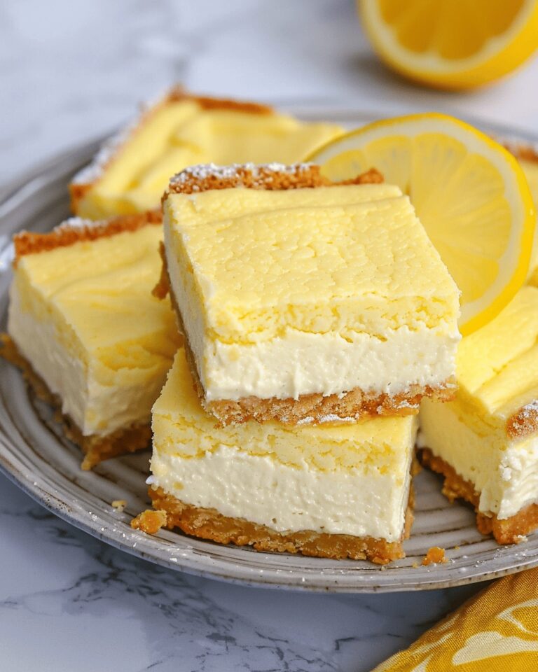Silky Keto Lemon Cheesecake Bars Recipe