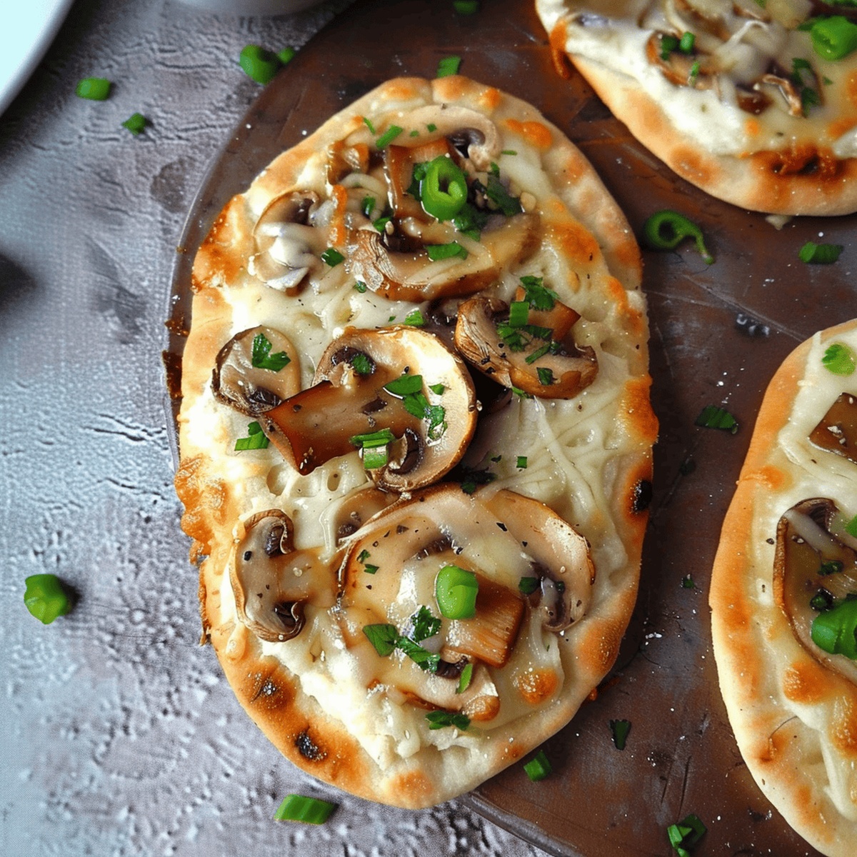 Mushroom Jalapeno Naan Pizza Recipe