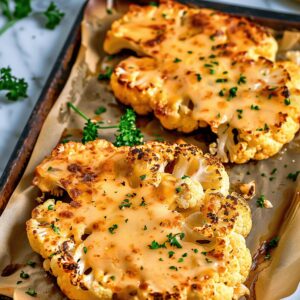 Cheesy Cauliflower Steak Recipe