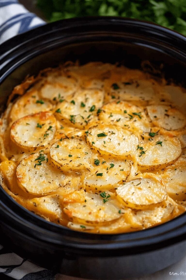Creamy Slow Cooker Scalloped Potatoes Recipe