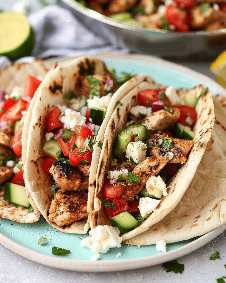 Tantalizing Mediterranean Chicken Pita Wraps Recipe