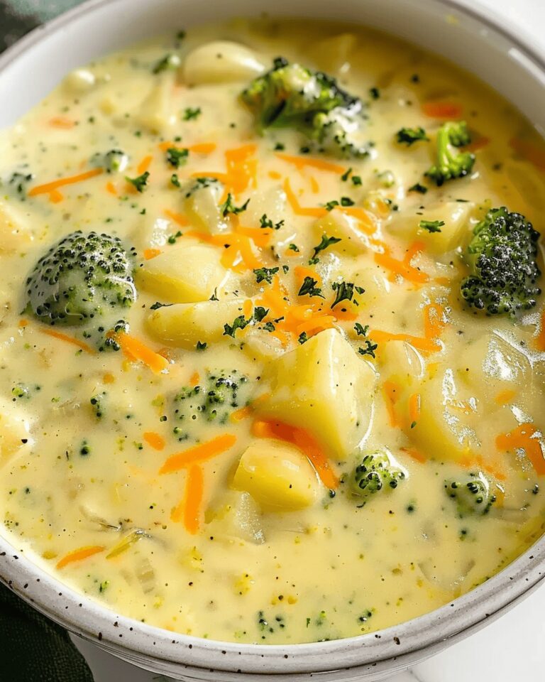 Broccoli Potato Cheese Chowder Recipe