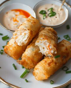 Crispy Crab Cake Spring Rolls with Spicy Aioli Recipe