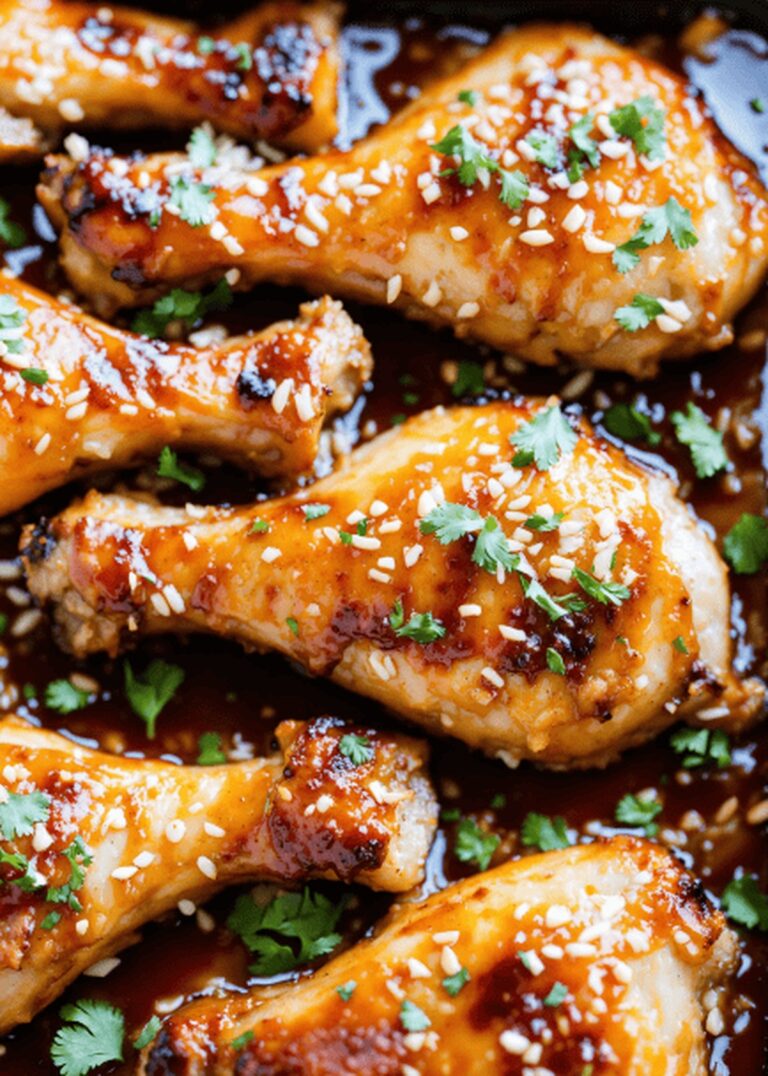 Honey Garlic Baked Chicken Drumsticks Recipe