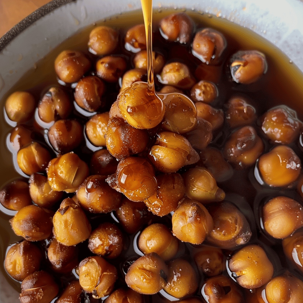 Honey Roasted Chickpeas with Ginger Recipe