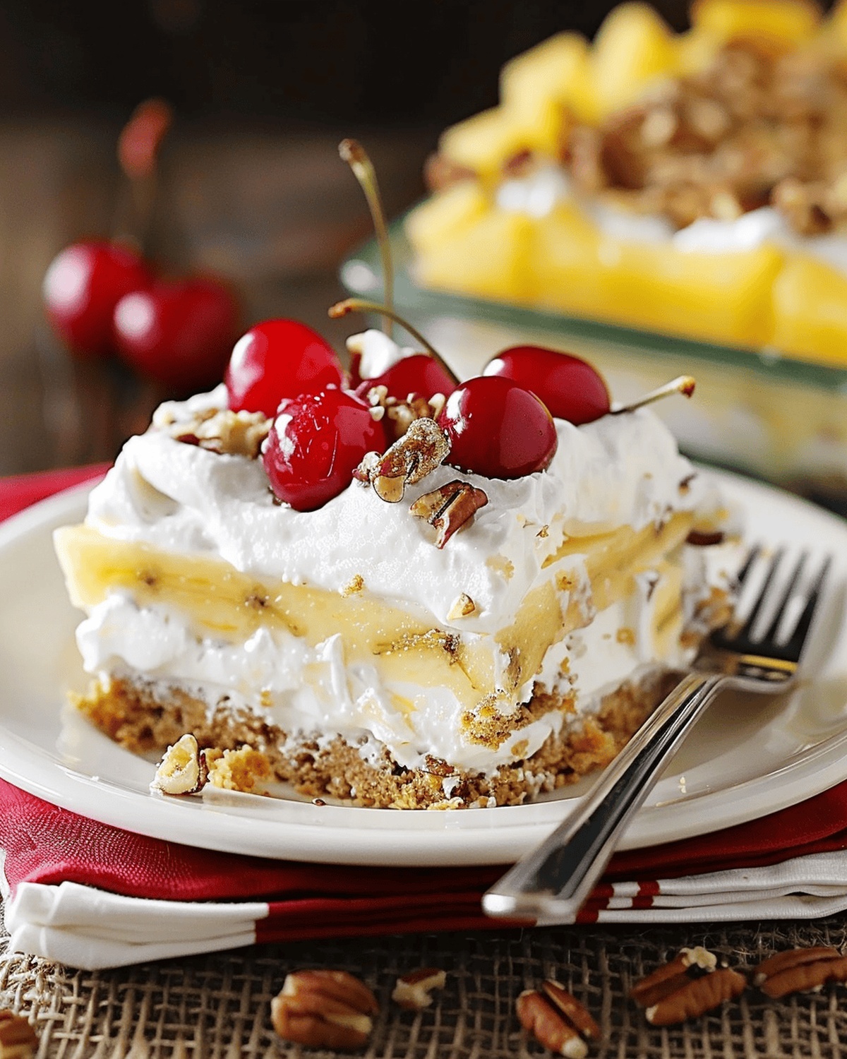 Luscious Banana Layered Dessert Recipe