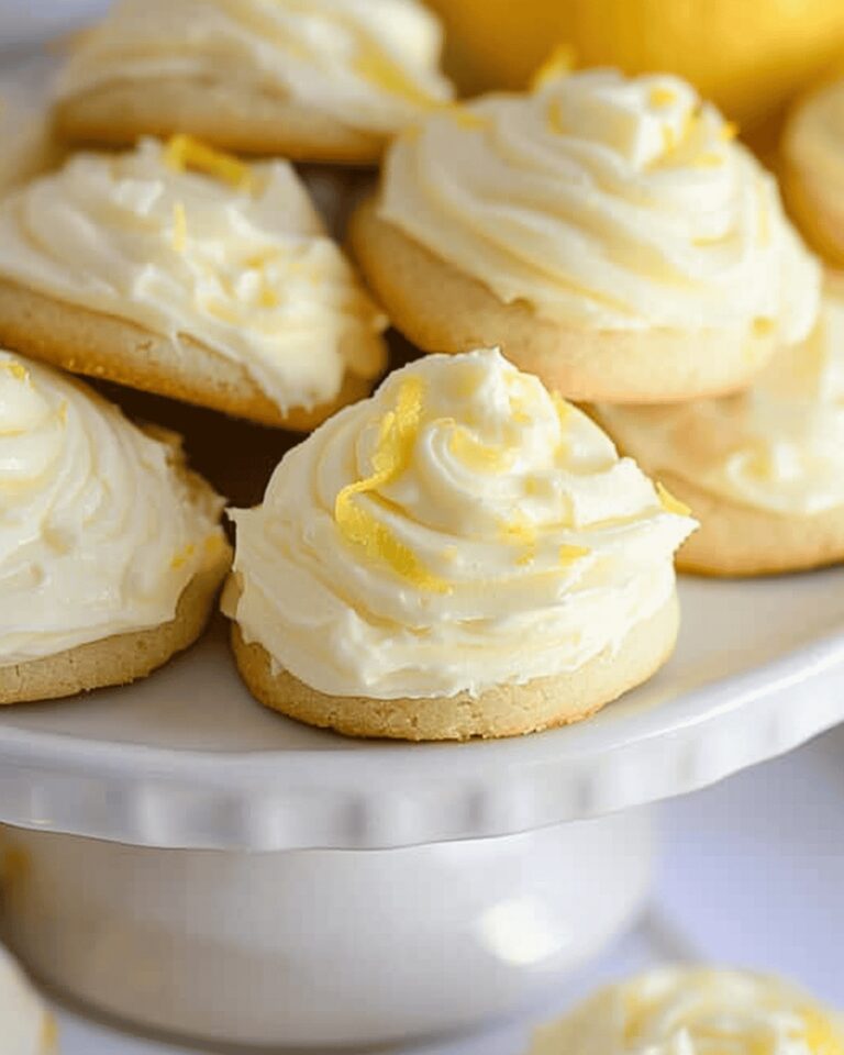 Irresistible Butter Cookies with Lemon Cream Cheese Frosting Recipe