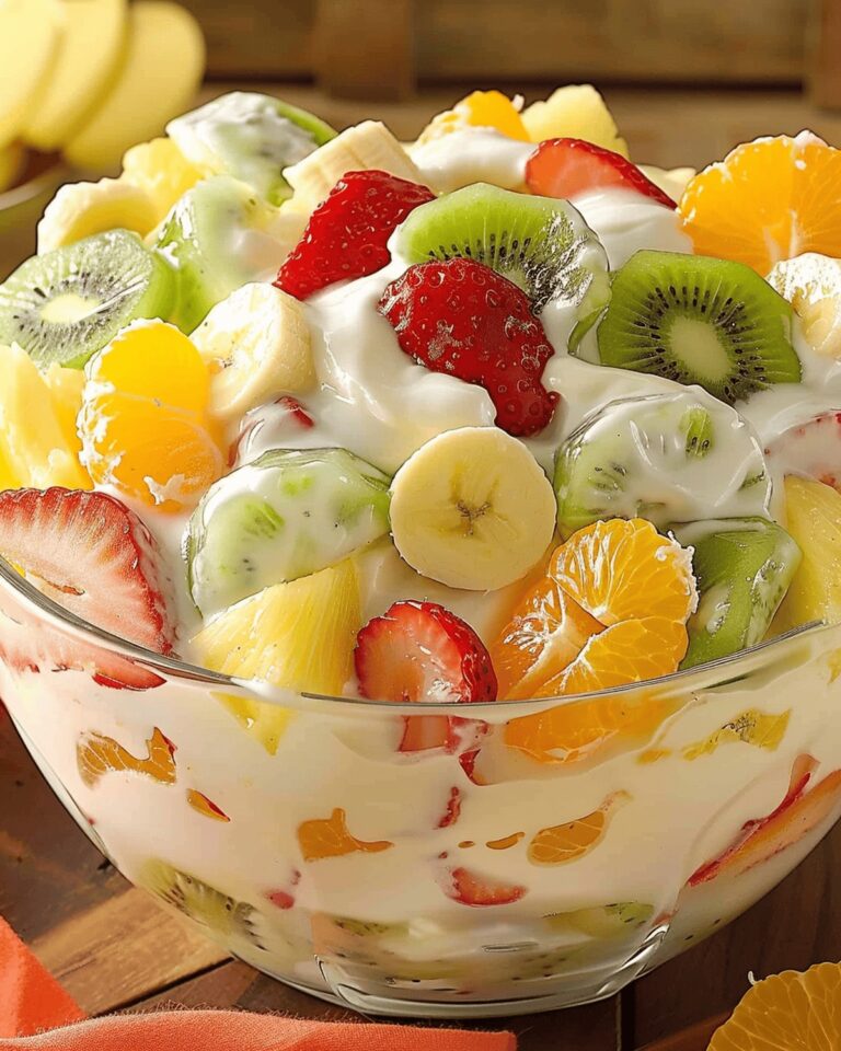 Tropical Hawaiian Cheesecake Salad Dessert Recipe