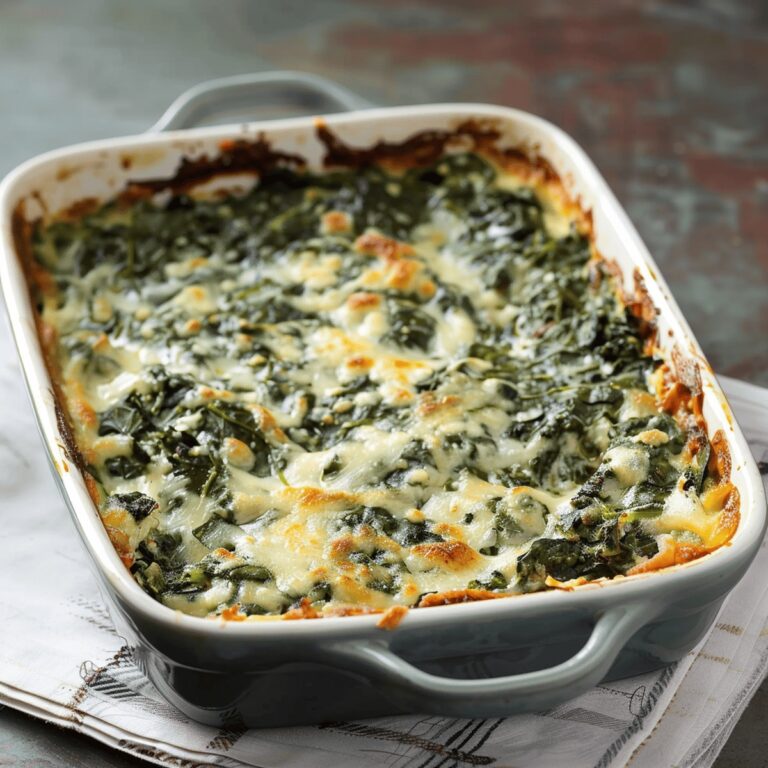 Baked Spinach Casserole Recipe