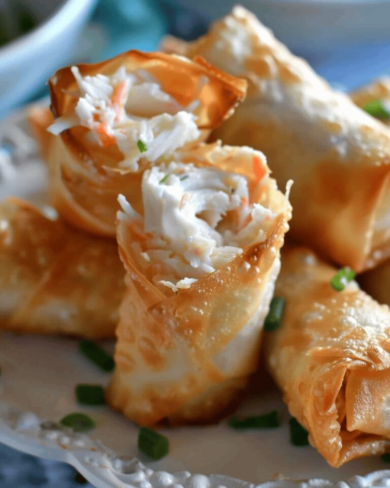 Crispy Crab Rangoon Spring Rolls Recipe