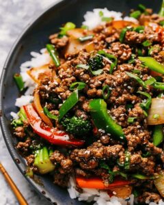 Korean Ground Beef Stir Fry Recipe