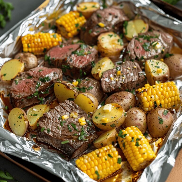 Steak and Potato Foil Packets Recipe