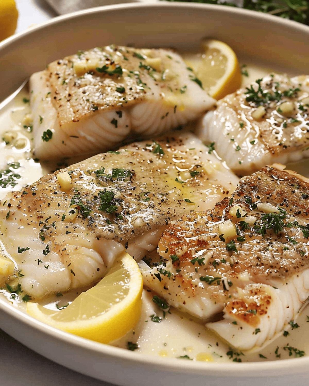 Simple Garlic Butter Cod Fillets Recipe