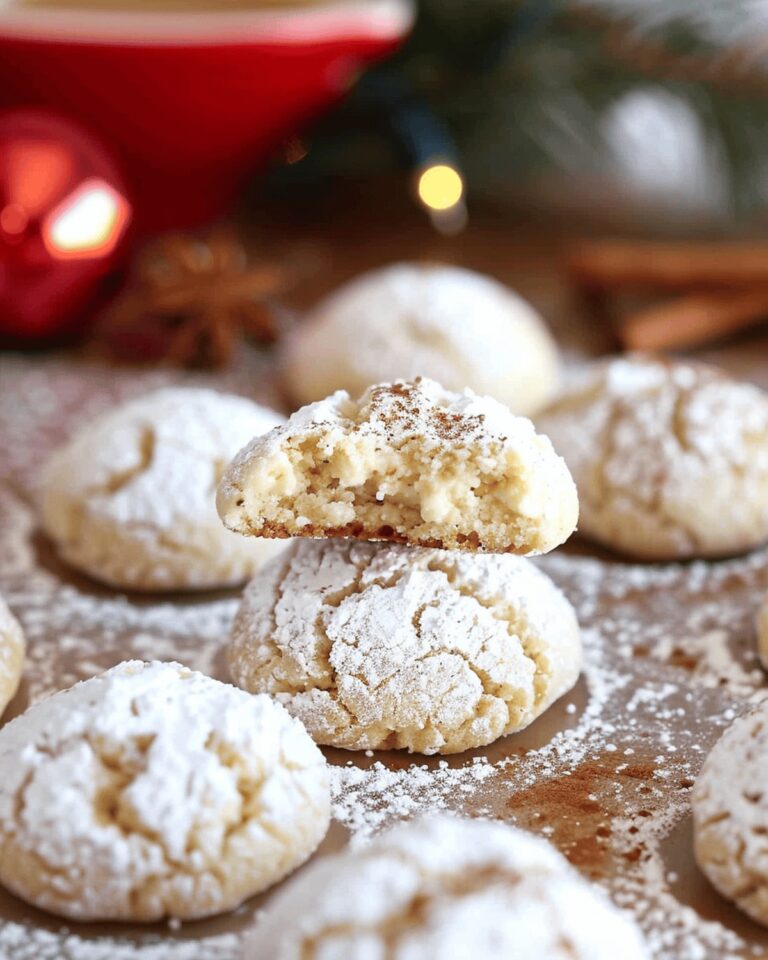 Festive Eggnog Gooey Butter Cookies Recipe