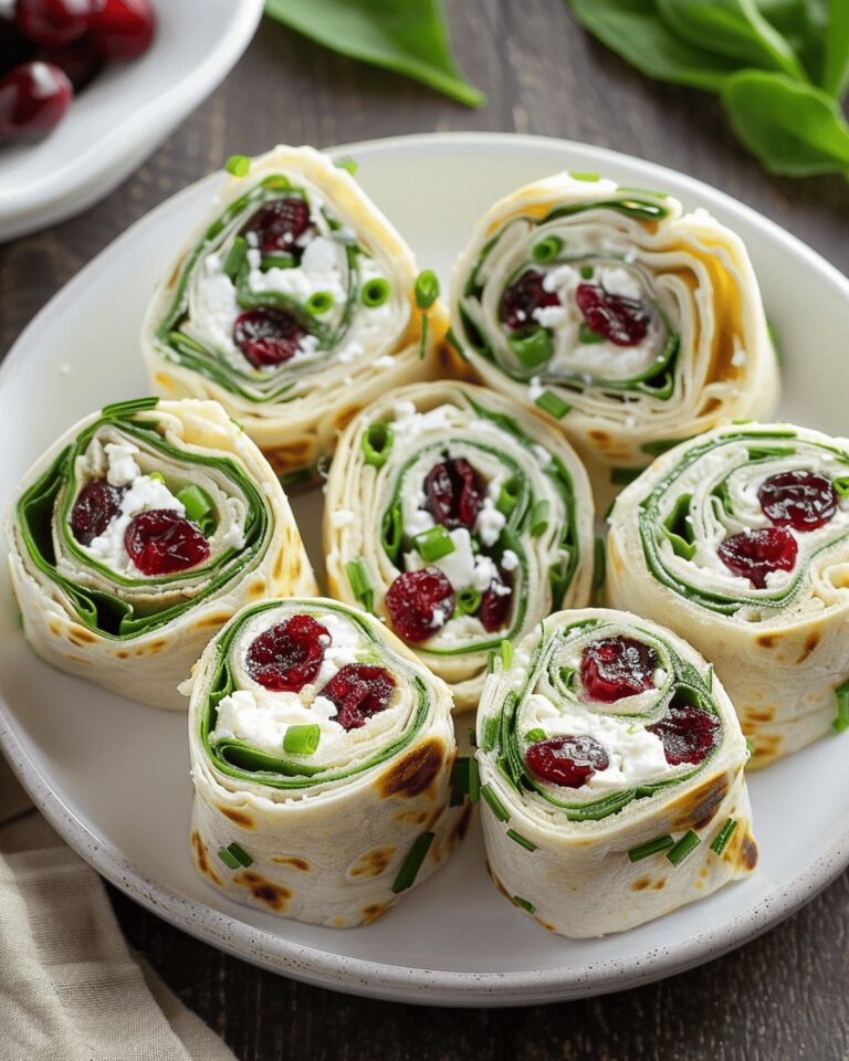 Crispy Cranberry Feta Tortilla Rolls Recipe