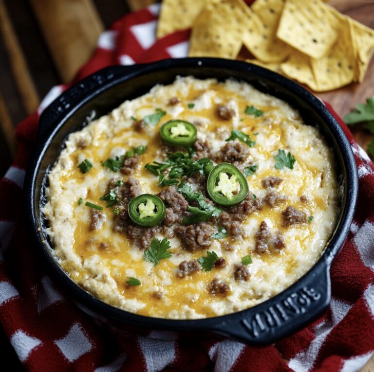 Spicy Sausage Jalapeno Popper Dip Recipe