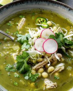 Chicken Pozole Verde Soup Recipe