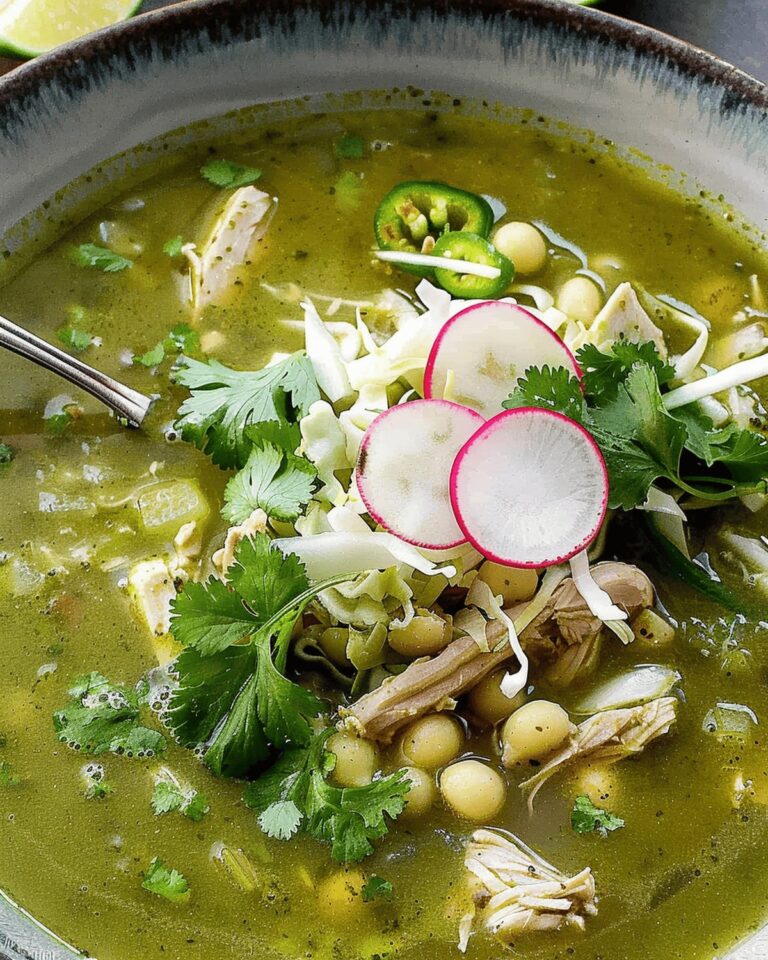 Chicken Pozole Verde Soup Recipe