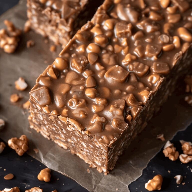 No-Bake Chocolate Peanut Butter Crunch Bars Recipe