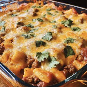 Cheesy Beef Enchilada Bake Recipe
