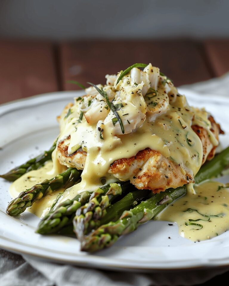 Chicken Oscar Delight with Asparagus and Crab Recipe