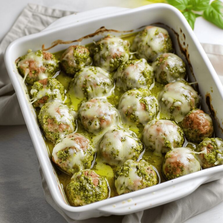 Pesto Baked Turkey Meatballs Recipe