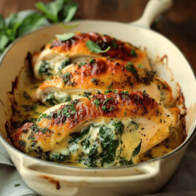 Savory Spinach and Cheese Stuffed Chicken Recipe