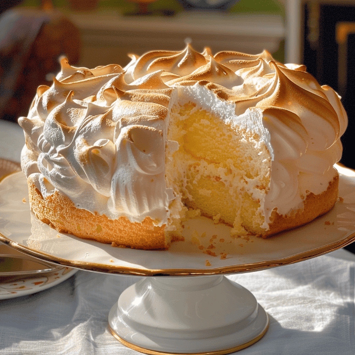 Lemon Meringue Cloud Cake Recipe