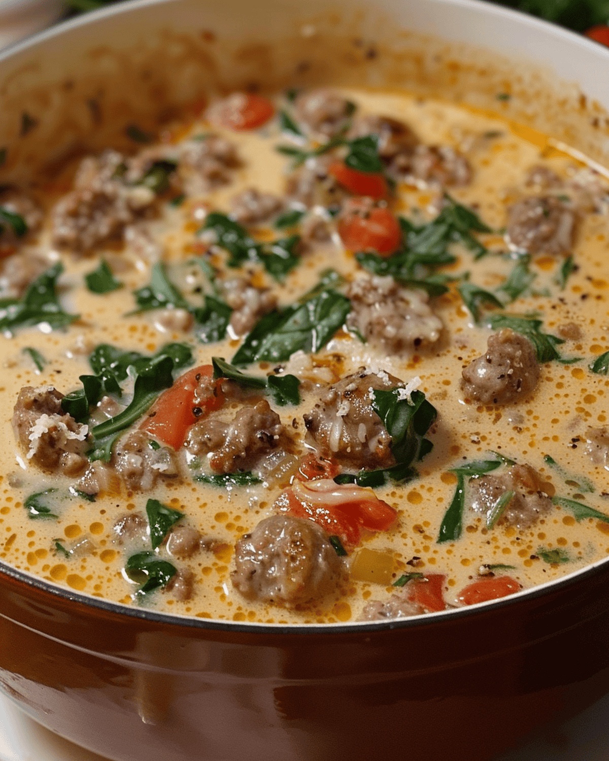 Rich Parmesan Italian Sausage Stew Recipe
