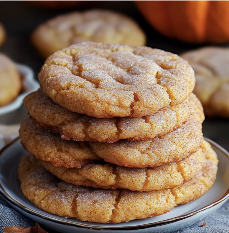 Fluffy Pumpkin Snickerdoodle Cookies Recipe