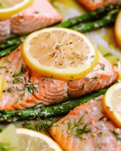 Vibrant Lemon Herb Butter Salmon Bake Recipe