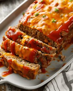 Hearty Cheddar Meatloaf Recipe