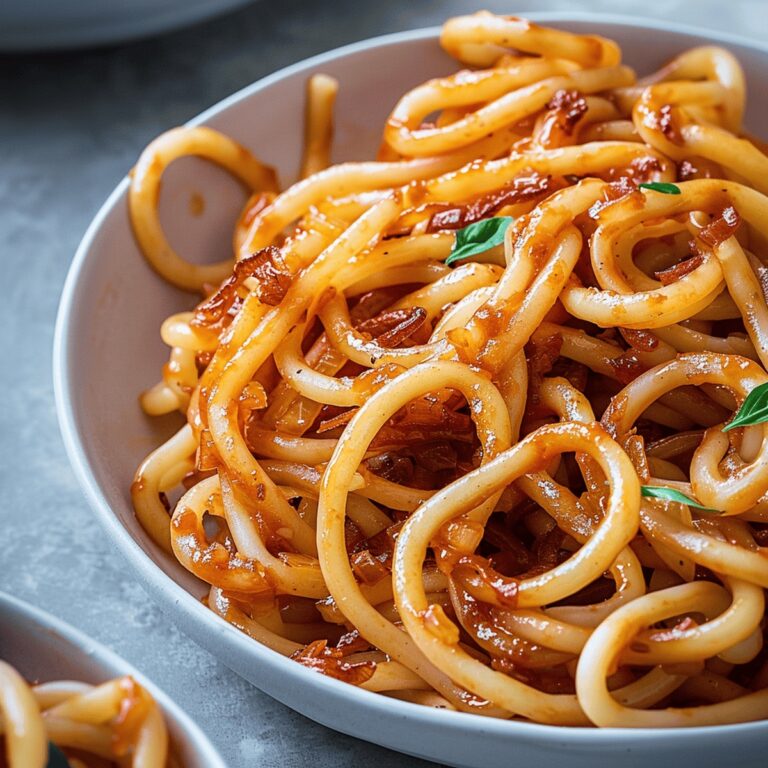Caramelized Onion and Sundried Tomato Spaghetti Recipe