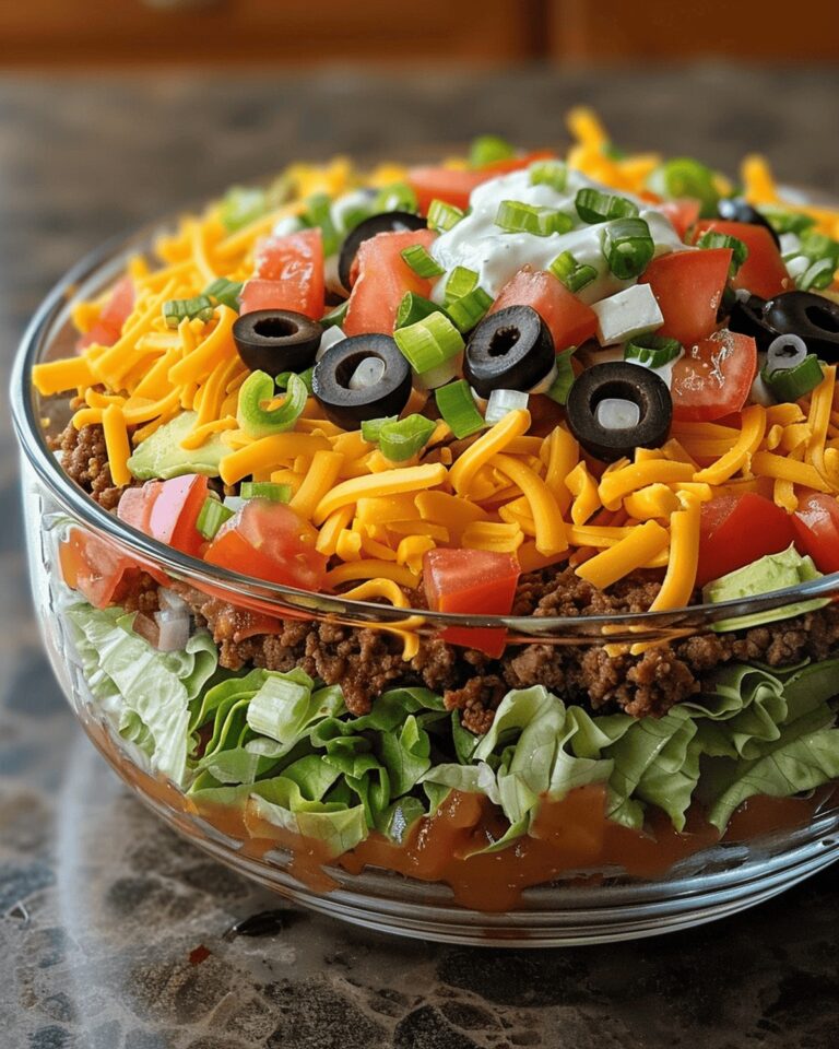 Festive Taco Fiesta Layered Recipe